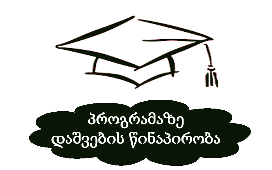 პროგრამაზე დაშვების წინაპირობა